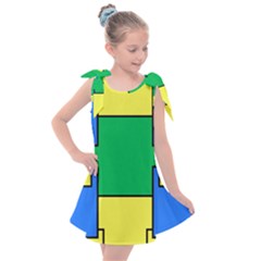 Abstract Pattern Geometric Backgrounds   Kids  Tie Up Tunic Dress by Eskimos