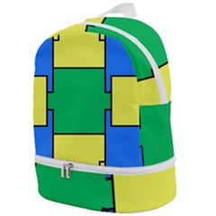 Abstract Pattern Geometric Backgrounds   Zip Bottom Backpack by Eskimos