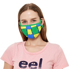 Abstract Pattern Geometric Backgrounds   Crease Cloth Face Mask (adult) by Eskimos