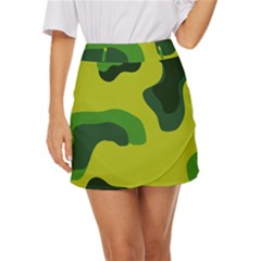 Abstract Pattern Geometric Backgrounds   Mini Front Wrap Skirt