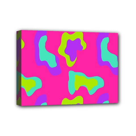 Abstract Pattern Geometric Backgrounds   Mini Canvas 7  X 5  (stretched) by Eskimos