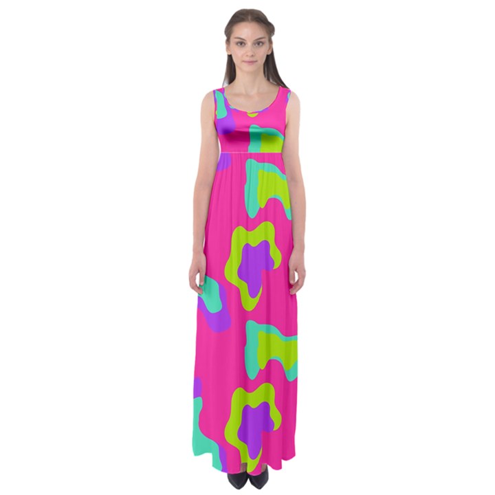 Abstract pattern geometric backgrounds   Empire Waist Maxi Dress