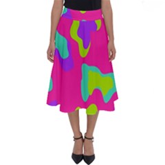 Abstract Pattern Geometric Backgrounds   Perfect Length Midi Skirt by Eskimos