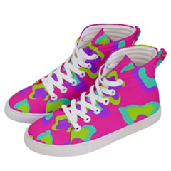 Abstract Pattern Geometric Backgrounds   Women s Hi-top Skate Sneakers by Eskimos