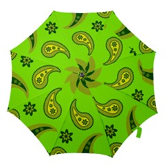 Floral Pattern Paisley Style Paisley Print  Doodle Background Hook Handle Umbrellas (medium) by Eskimos