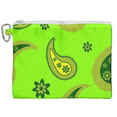 Floral Pattern Paisley Style Paisley Print  Doodle Background Canvas Cosmetic Bag (xxl) by Eskimos