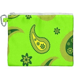 Floral Pattern Paisley Style Paisley Print  Doodle Background Canvas Cosmetic Bag (xxxl) by Eskimos