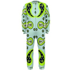 Floral Pattern Paisley Style  Onepiece Jumpsuit (men) by Eskimos