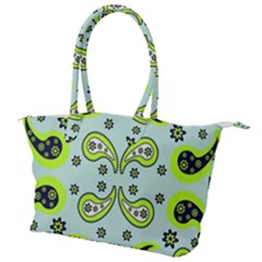 Floral Pattern Paisley Style  Canvas Shoulder Bag by Eskimos