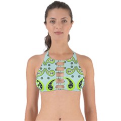 Floral Pattern Paisley Style  Perfectly Cut Out Bikini Top by Eskimos