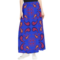 Floral Pattern Paisley Style  Maxi Chiffon Skirt by Eskimos