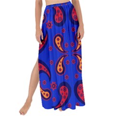 Floral Pattern Paisley Style  Maxi Chiffon Tie-up Sarong by Eskimos