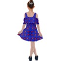 Floral pattern paisley style  Kids  Shoulder Cutout Chiffon Dress View2