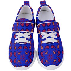 Floral Pattern Paisley Style  Women s Velcro Strap Shoes by Eskimos