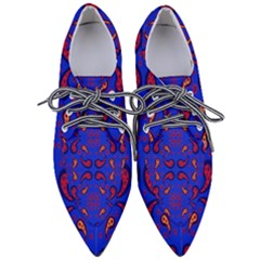 Floral Pattern Paisley Style  Pointed Oxford Shoes by Eskimos