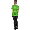 Floral folk damask pattern  Women s V-Neck Scrub Top View4