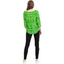 Floral folk damask pattern  Chiffon Quarter Sleeve Blouse View2