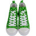 Floral folk damask pattern  Women s Mid-Top Canvas Sneakers View1