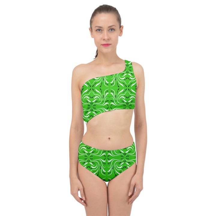 Floral folk damask pattern  Spliced Up Two Piece Swimsuit