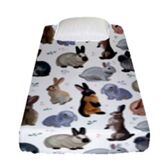 Funny Bunny Fitted Sheet (single Size) by SychEva