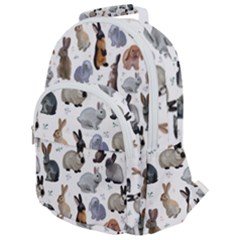 Funny Bunny Rounded Multi Pocket Backpack by SychEva