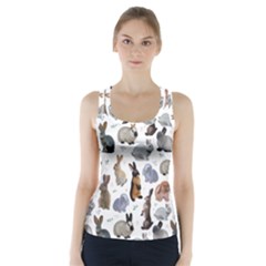 Funny Bunny Racer Back Sports Top by SychEva