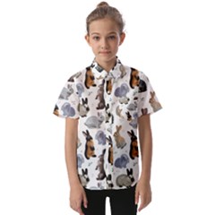 Funny Bunny Kids  Short Sleeve Shirt