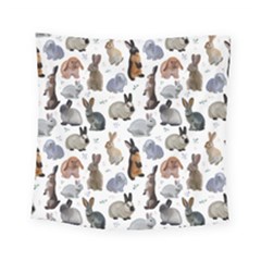 Funny Bunny Square Tapestry (small) by SychEva