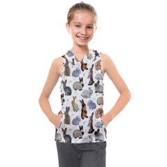 Funny Bunny Kids  Sleeveless Hoodie by SychEva