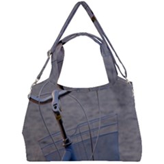 Classic Blue Double Compartment Shoulder Bag by DimitriosArt