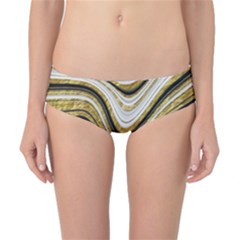 Gold Glitter Marble Background 2 Classic Bikini Bottoms by befabulous