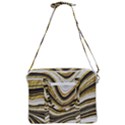 Gold Glitter Marble Background 2 Cross Body Office Bag View3