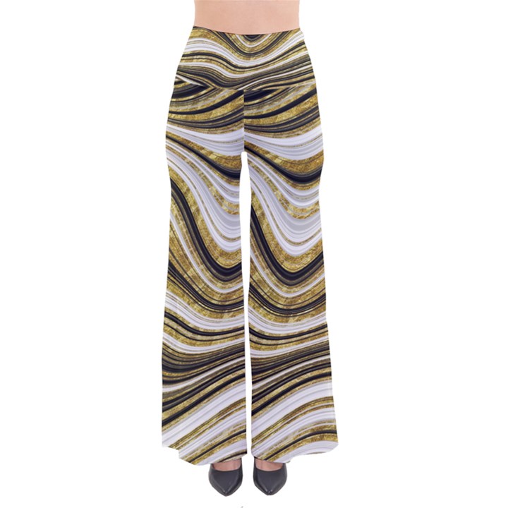 Gold Glitter Marble Background 2 So Vintage Palazzo Pants