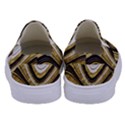 Gold Glitter Marble Background 2 Kids  Canvas Slip Ons View4