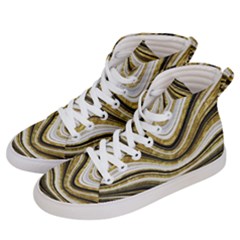 Gold Glitter Marble Background 2 Women s Hi-top Skate Sneakers by befabulous