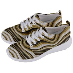 Gold Glitter Marble Background 2 Men s Lightweight Sports Shoes