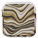 Gold Glitter Marble Background 2 Mini Square Pouch View1