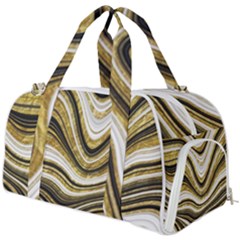 Gold Glitter Marble Background 2 Burner Gym Duffel Bag by befabulous