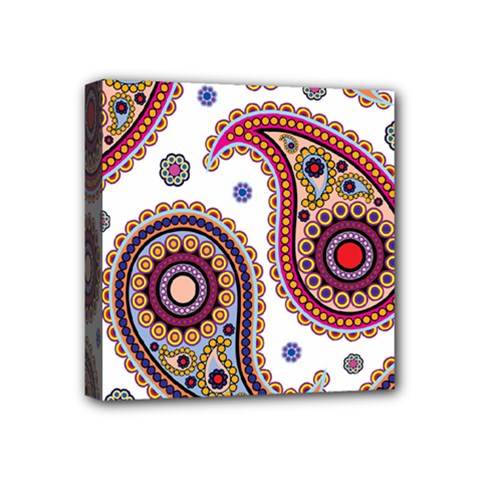 Paisley Pattern Mini Canvas 4  X 4  (stretched) by befabulous