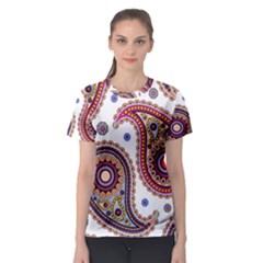 Paisley Pattern Women s Sport Mesh Tee