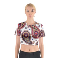 Paisley Pattern Cotton Crop Top by befabulous