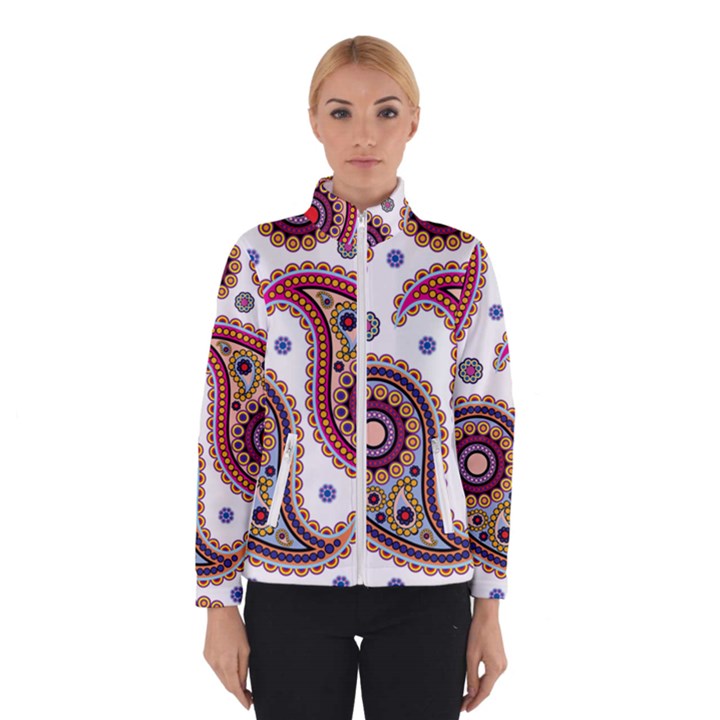 Paisley Pattern Women s Bomber Jacket