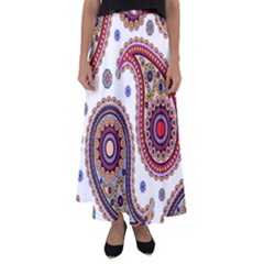 Paisley Pattern Flared Maxi Skirt by befabulous