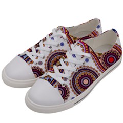 Paisley Pattern Men s Low Top Canvas Sneakers by befabulous