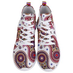 Paisley Pattern Men s Lightweight High Top Sneakers by befabulous