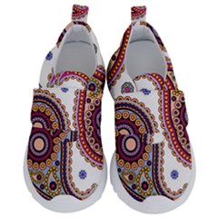 Paisley Pattern Kids  Velcro No Lace Shoes