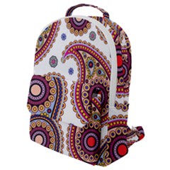 Paisley Pattern Flap Pocket Backpack (small) by befabulous