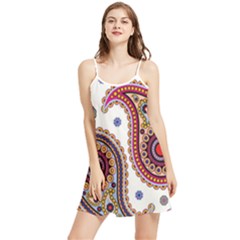 Paisley Pattern Summer Frill Dress by befabulous