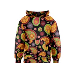 Paisley Pattern Design Kids  Pullover Hoodie by befabulous