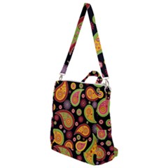 Paisley Pattern Design Crossbody Backpack by befabulous